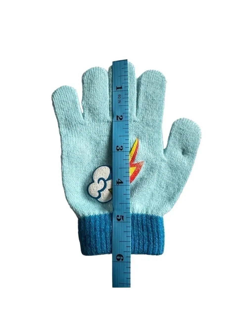 My Little Pony Girls Blue Rainbow Dash Winter Hat & Matching Gloves OSFM